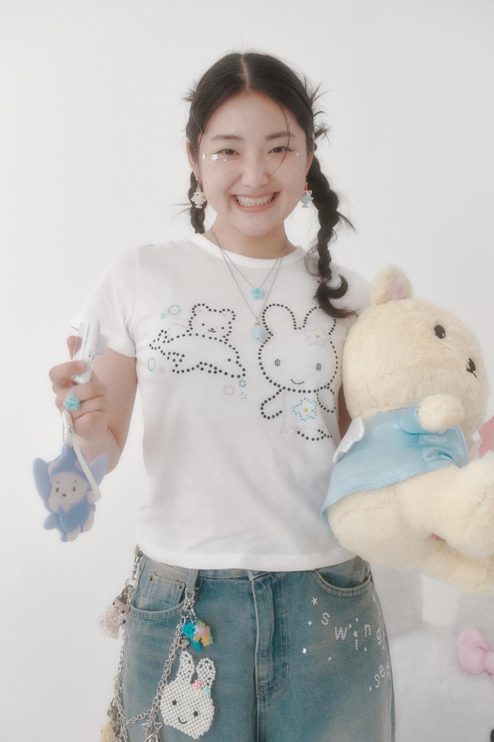 [X YOUNGART] KIDDY＆JINI サマー キュービック Tシャツ | Swingset | HANA(ハナ) #2
