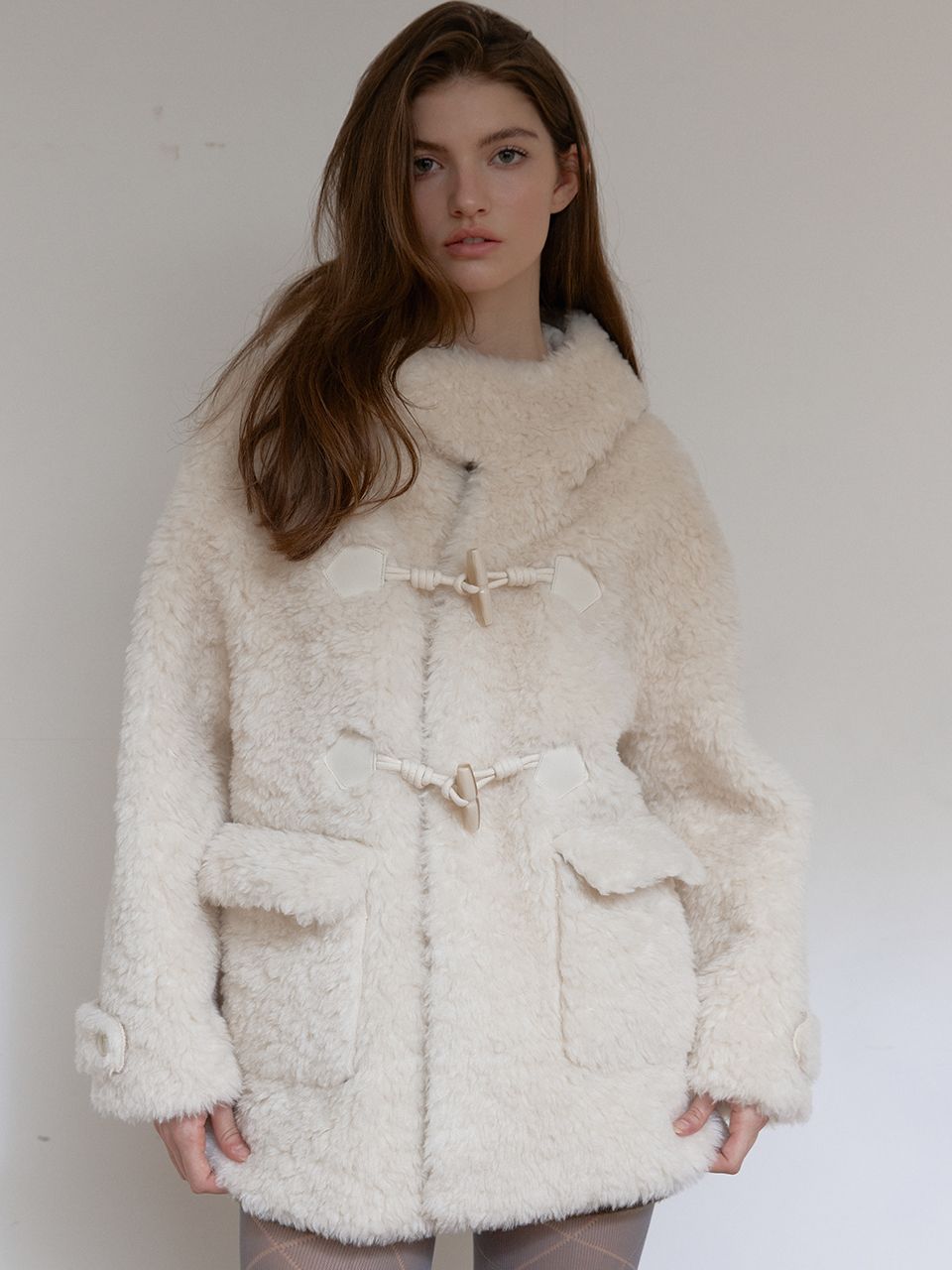 ウールシアリングフーディ マスタング（アイボリー） | ASURA | HANA(ハナ) #14