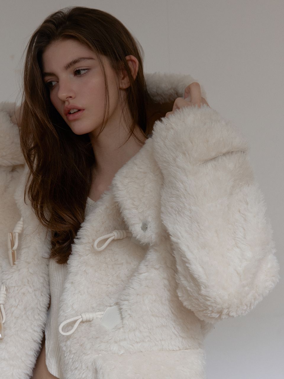 ウールシアリングフーディ マスタング（アイボリー） | ASURA | HANA(ハナ) #10