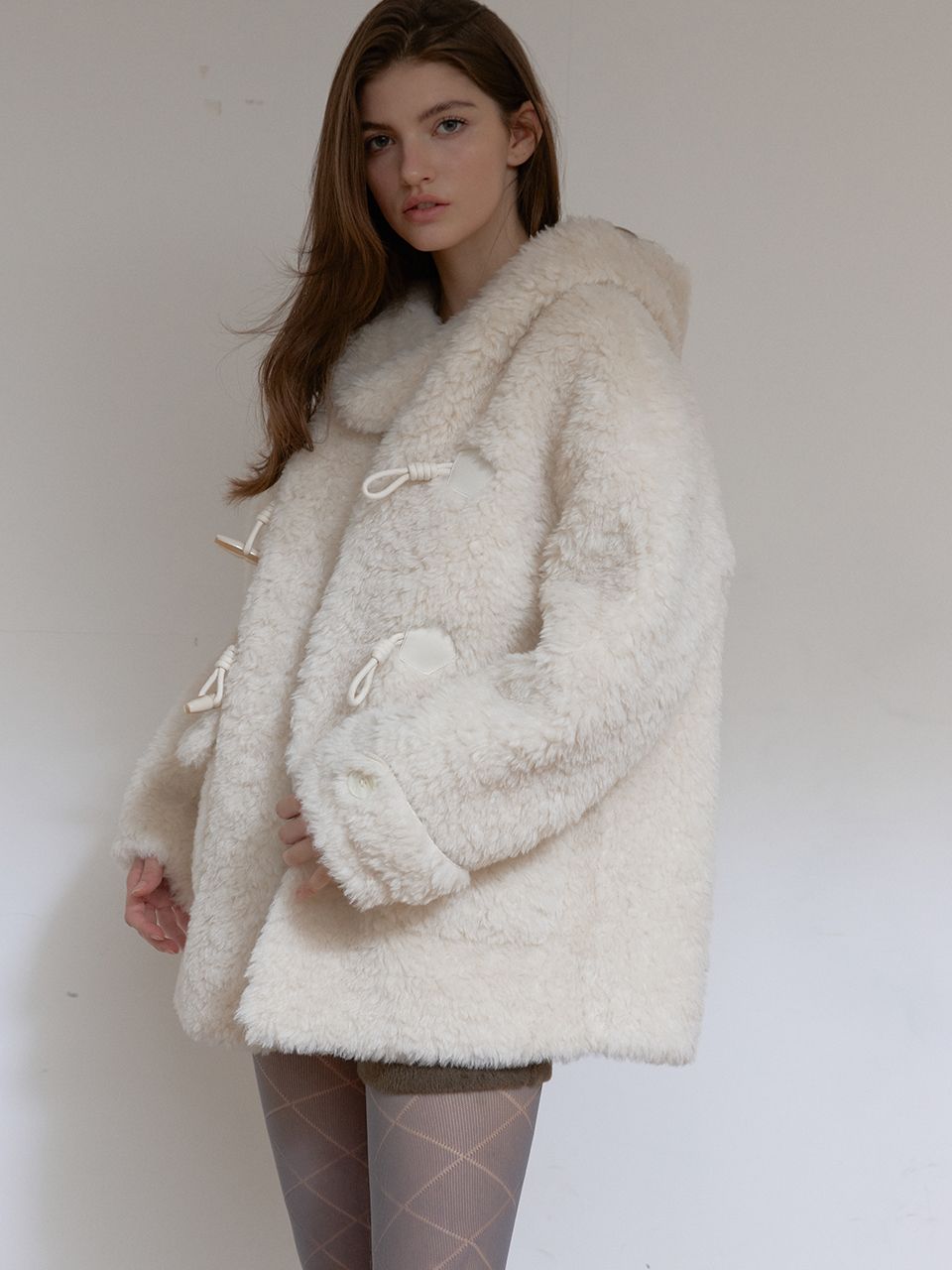 ウールシアリングフーディ マスタング（アイボリー） | ASURA | HANA(ハナ) #6