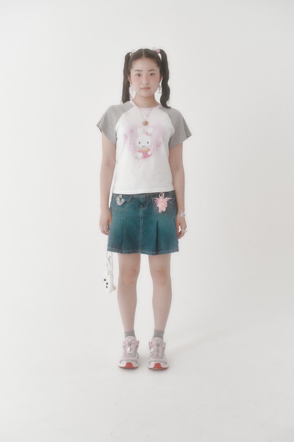 [X YOUNGART] ストロベリーシードドット KIDDY ラグラン Tシャツ | Swingset | HANA(ハナ) #10