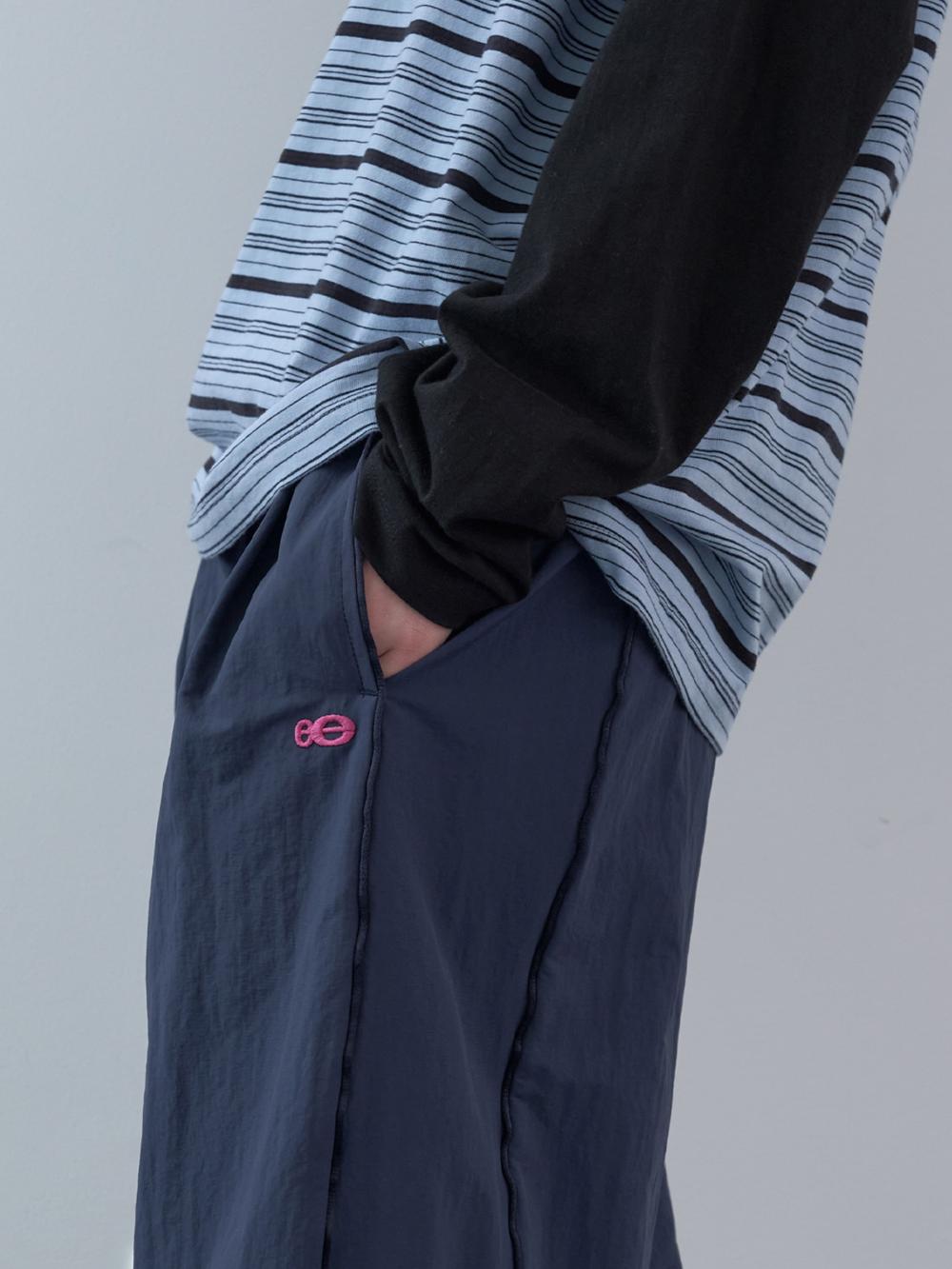 チェックブロックトラックパンツ (ネイビー) | ENZO BLUES | HANA(ハナ) #14