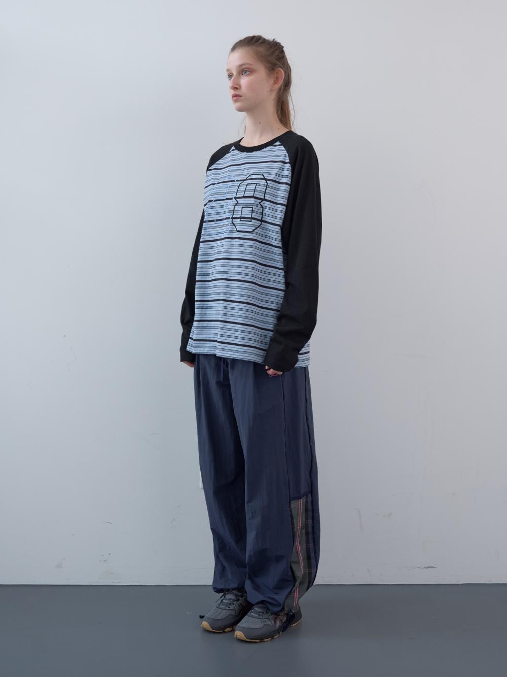 チェックブロックトラックパンツ (ネイビー) | ENZO BLUES | HANA(ハナ) #3