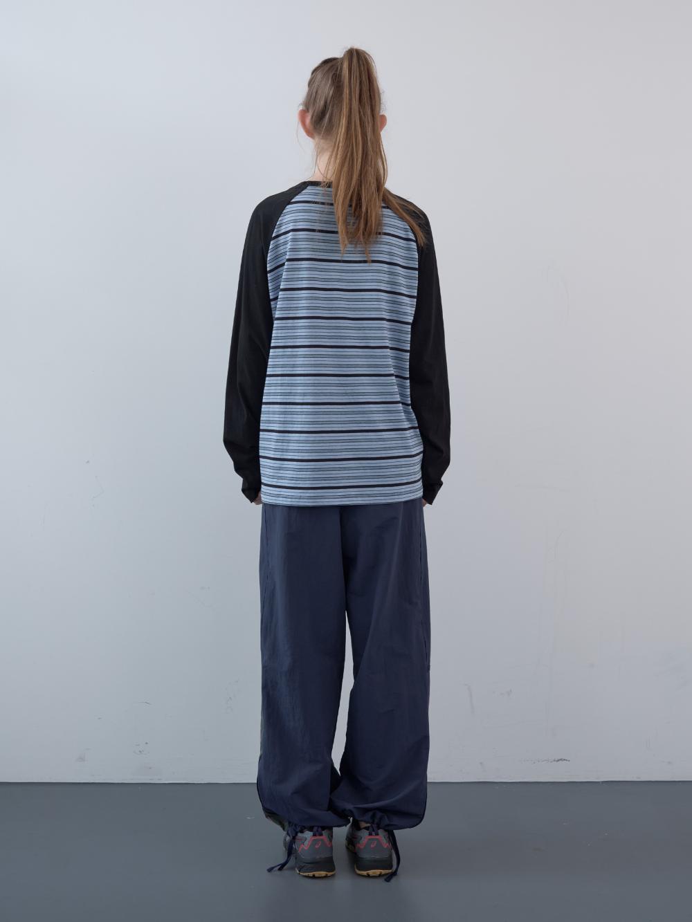 チェックブロックトラックパンツ (ネイビー) | ENZO BLUES | HANA(ハナ) #4