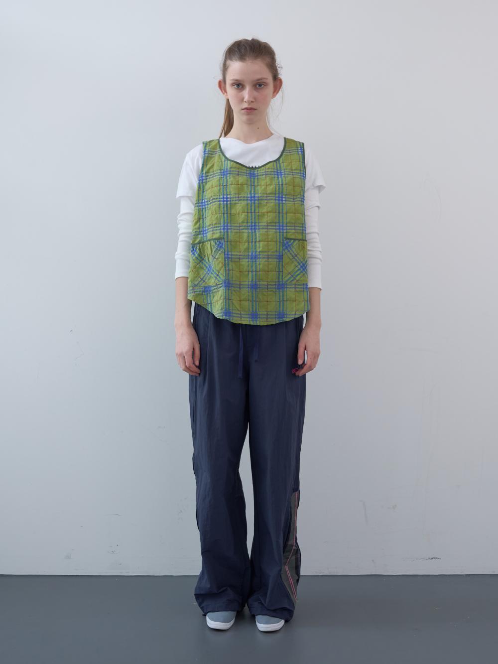 チェックブロックトラックパンツ (ネイビー) | ENZO BLUES | HANA(ハナ) #7