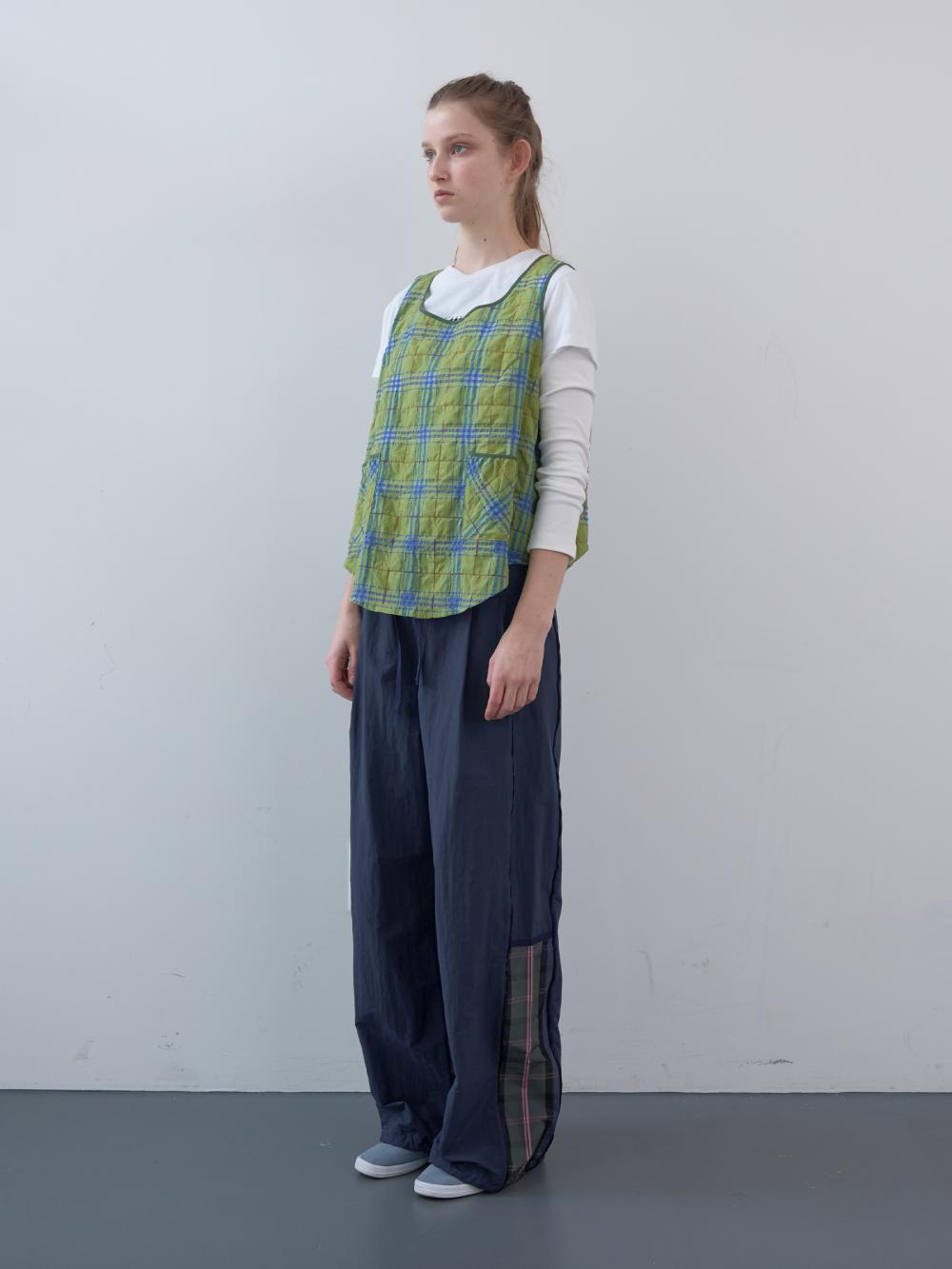 チェックブロックトラックパンツ (ネイビー) | ENZO BLUES | HANA(ハナ) #8