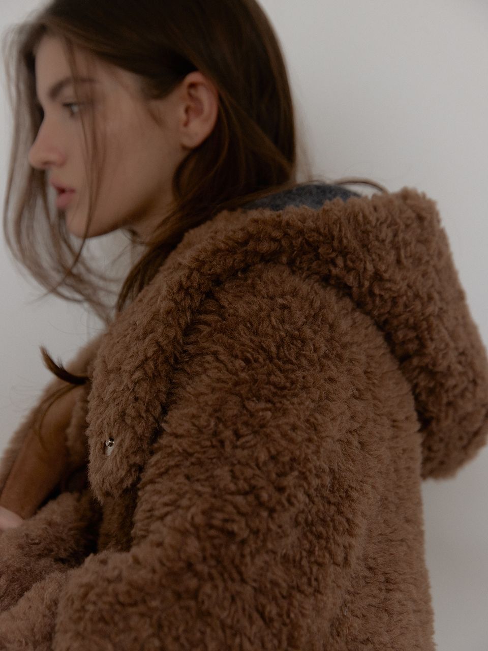 ウールシアリングフーディ マスタング（ブラウン） | ASURA | HANA(ハナ) #6