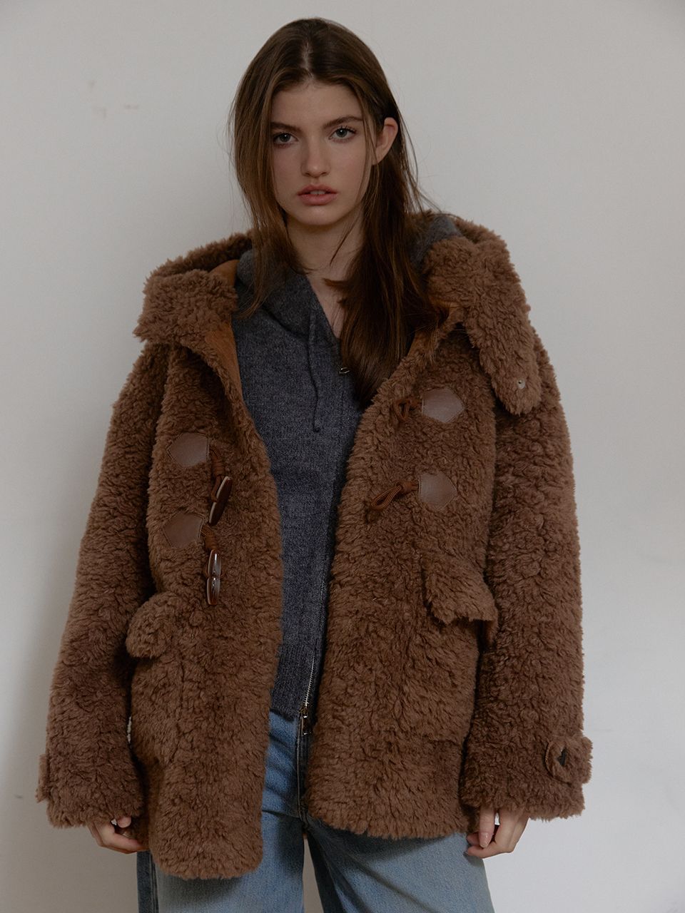 ウールシアリングフーディ マスタング（ブラウン） | ASURA | HANA(ハナ) #10