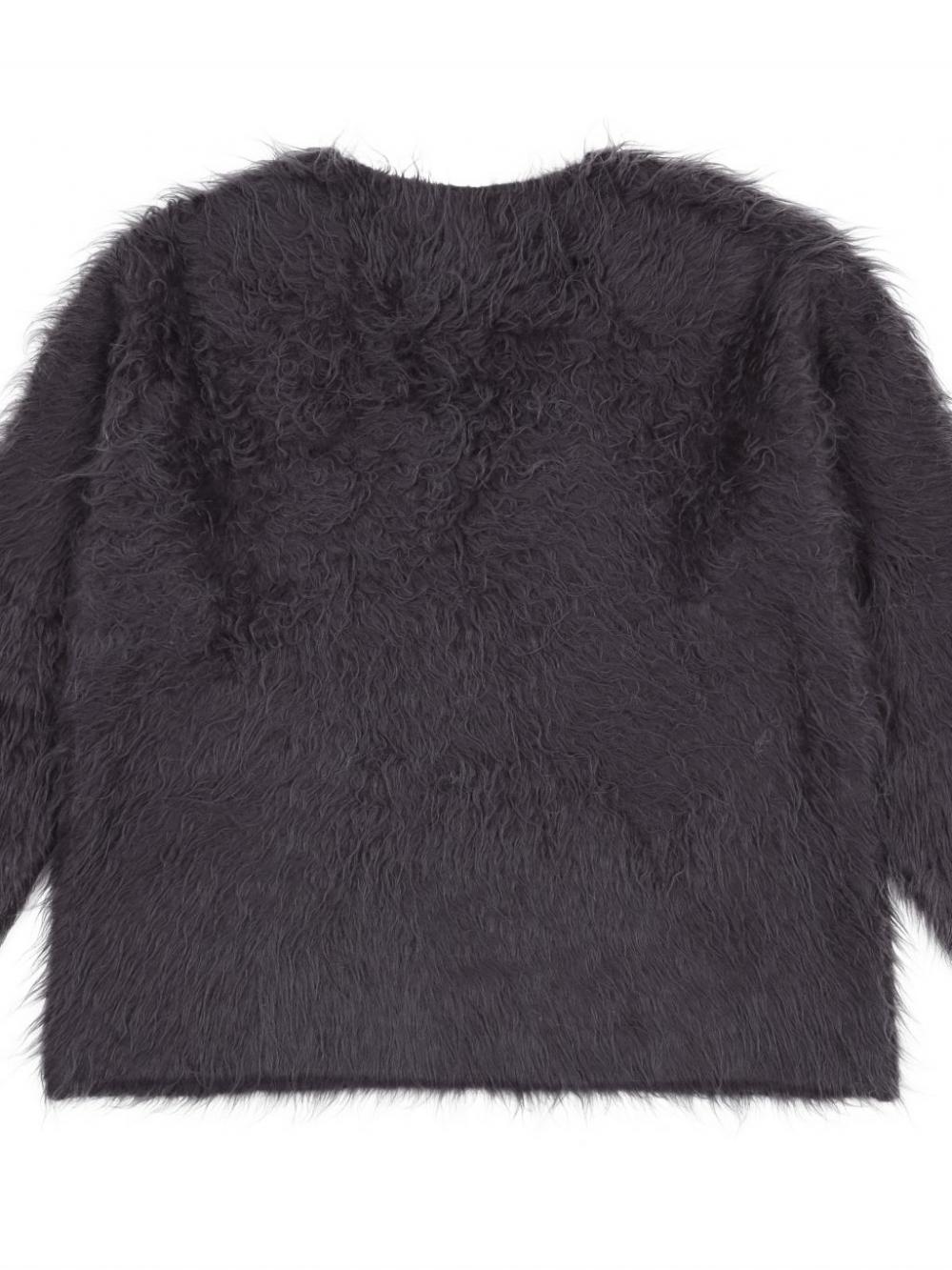 ウールヘアリーブラシVセーター (チャコール) | ASURA | HANA(ハナ) #17