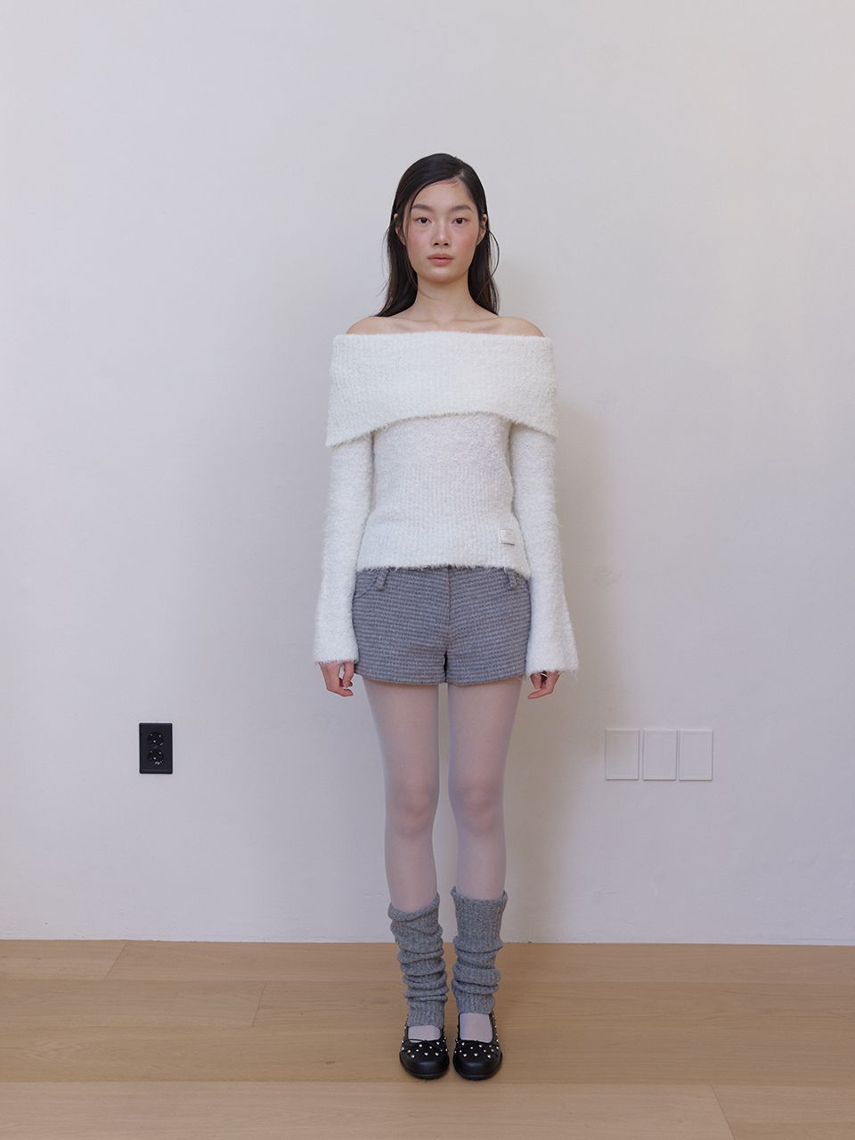 コージーウールオフショルダーニット(アイボリー) | ASURA | HANA(ハナ) #16