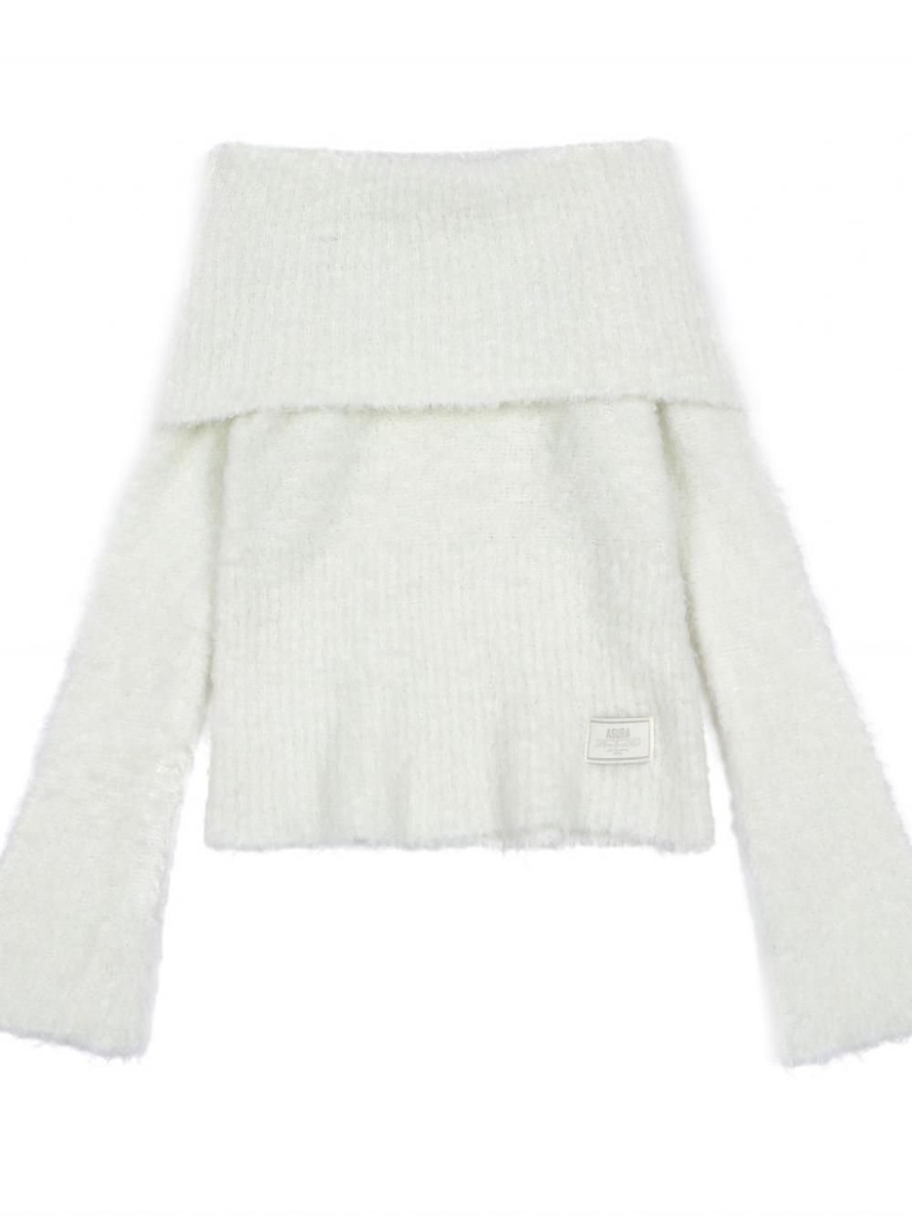 コージーウールオフショルダーニット(アイボリー) | ASURA | HANA(ハナ) #19