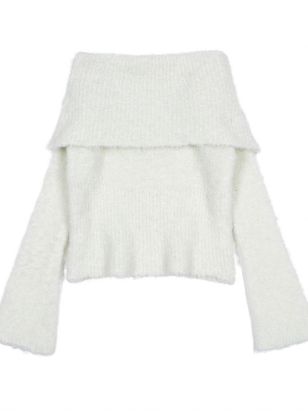 コージーウールオフショルダーニット(アイボリー) | ASURA | HANA(ハナ) #20