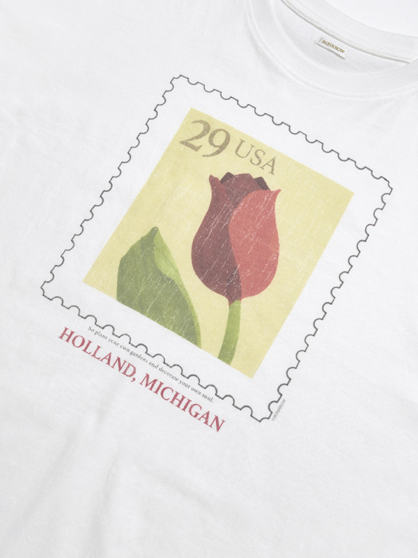 チューリップ Tシャツ_ホワイト | BONRROW | HANA(ハナ) #4