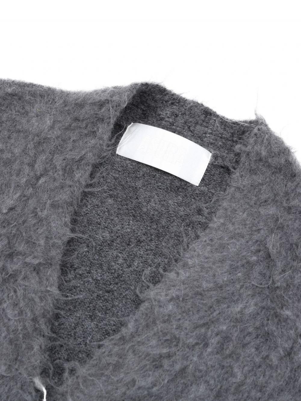 ヘアリーブラシミディカーディガン (グレー) | ASURA | HANA(ハナ) #4