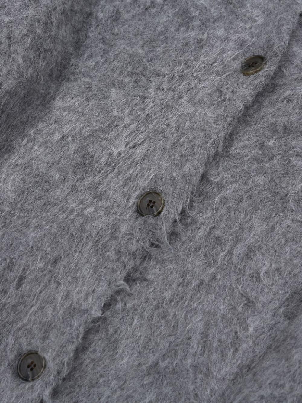 ヘアリーブラシミディカーディガン (グレー) | ASURA | HANA(ハナ) #6