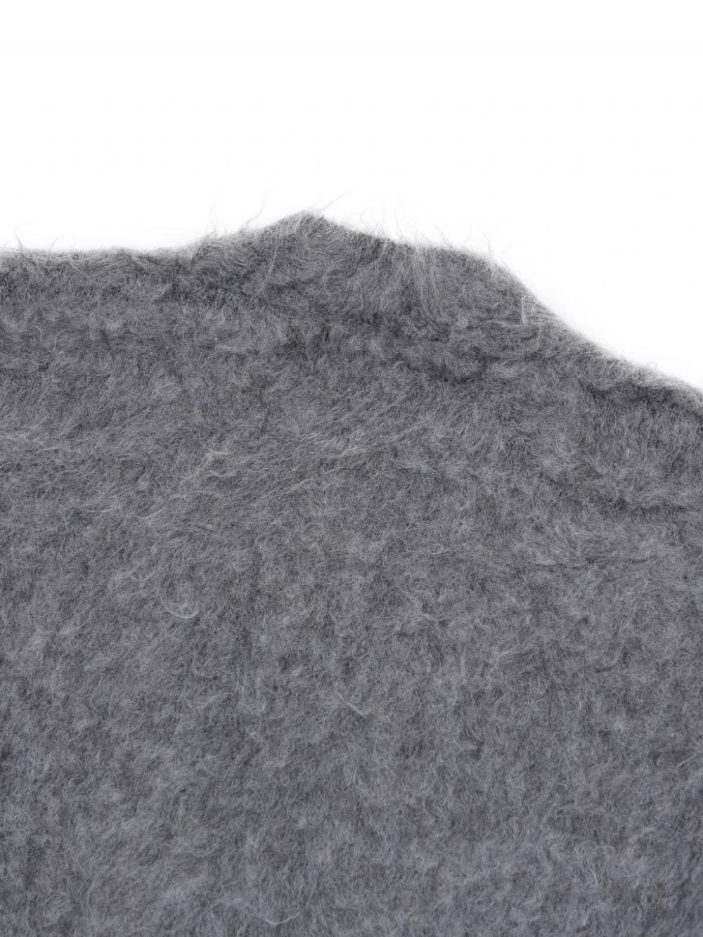 ヘアリーブラシミディカーディガン (グレー) | ASURA | HANA(ハナ) #3