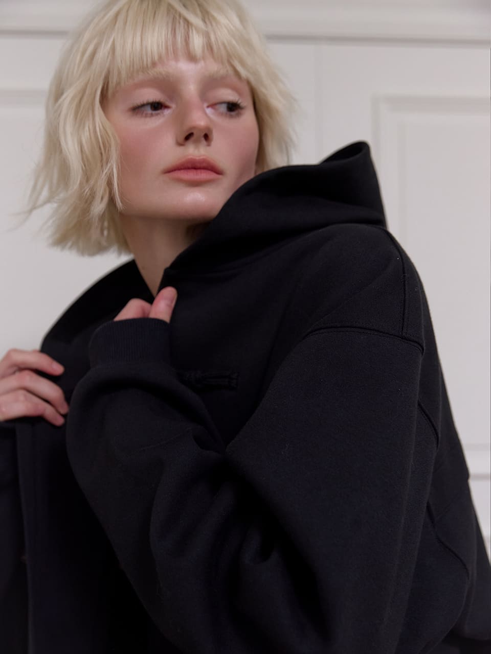 ビッグポケット ダッフルジャケット - ブラック | MEENDERI | HANA(ハナ) #5