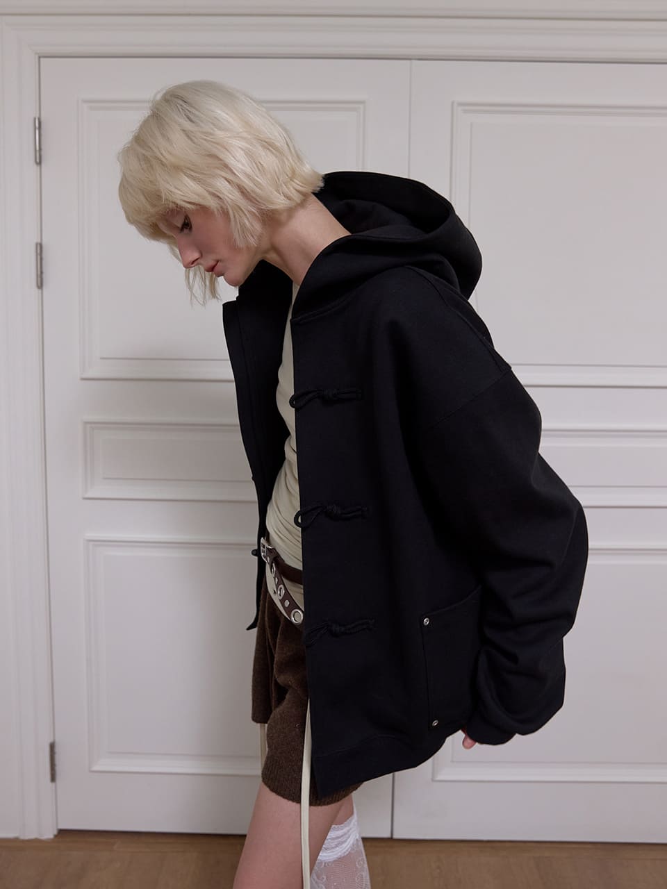 ビッグポケット ダッフルジャケット - ブラック | MEENDERI | HANA(ハナ) #6