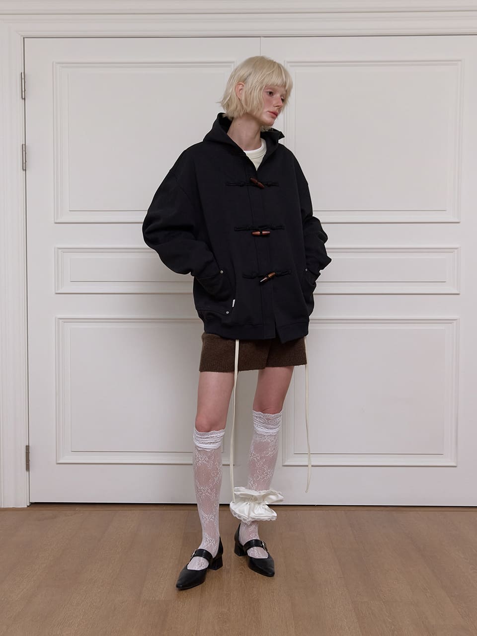 ビッグポケット ダッフルジャケット - ブラック | MEENDERI | HANA(ハナ) #11