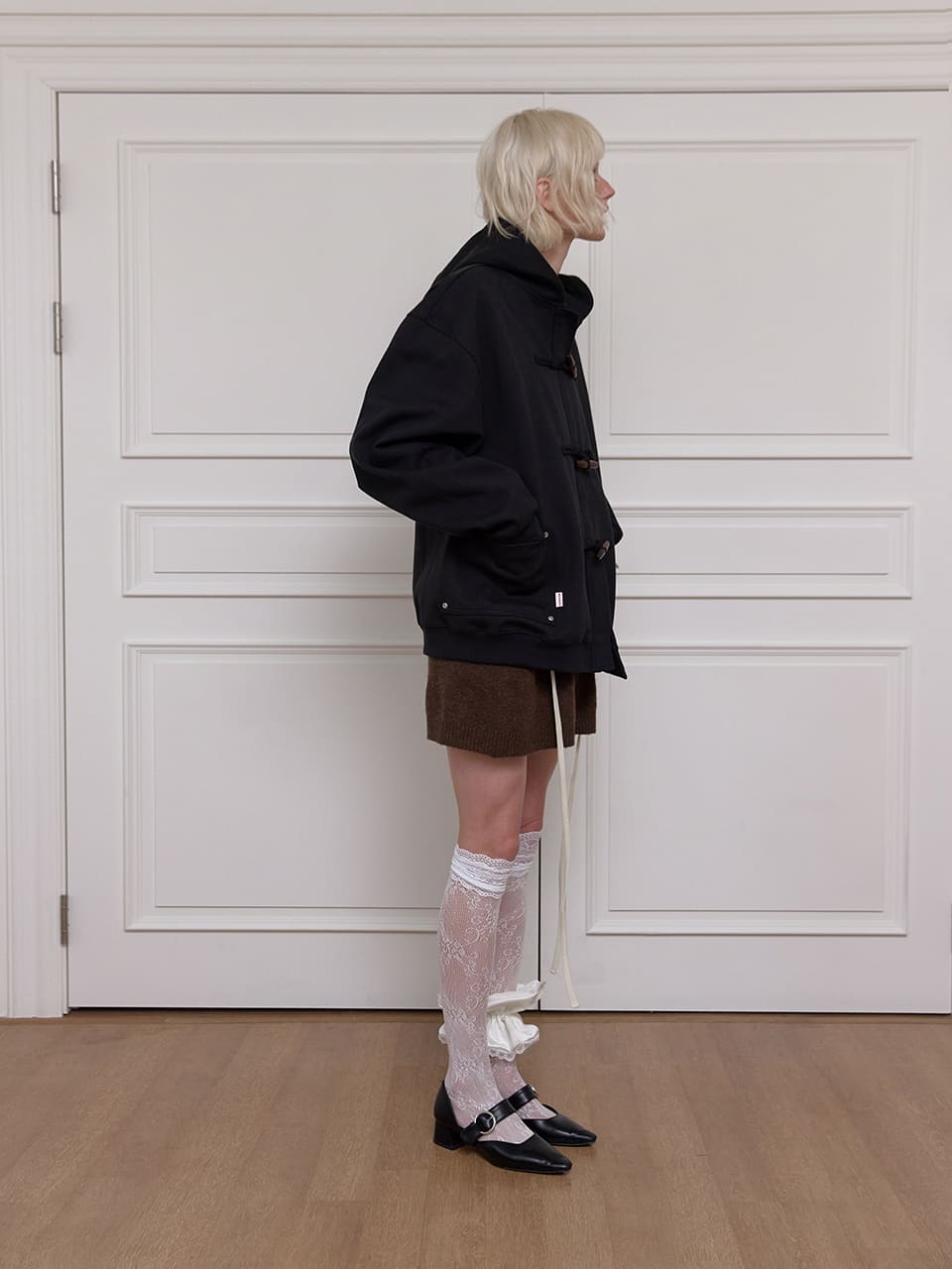 ビッグポケット ダッフルジャケット - ブラック | MEENDERI | HANA(ハナ) #12