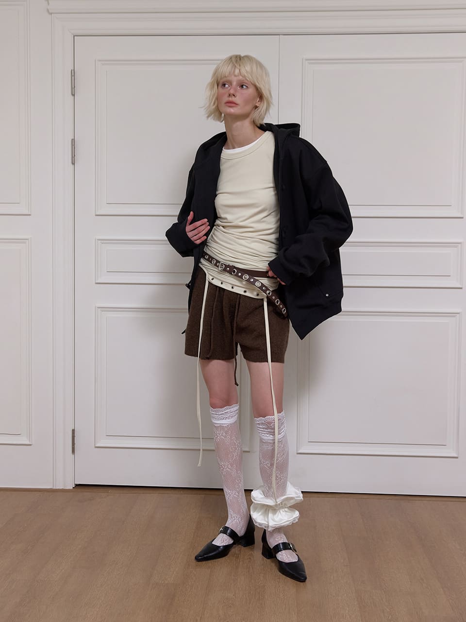 ビッグポケット ダッフルジャケット - ブラック | MEENDERI | HANA(ハナ) #13