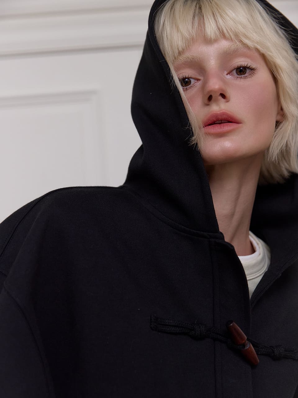 ビッグポケット ダッフルジャケット - ブラック | MEENDERI | HANA(ハナ) #4