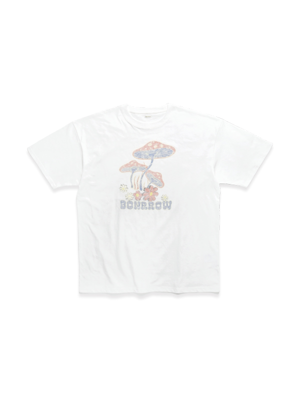 マッシュルーム Tシャツ_ホワイト | BONRROW | HANA(ハナ) #2