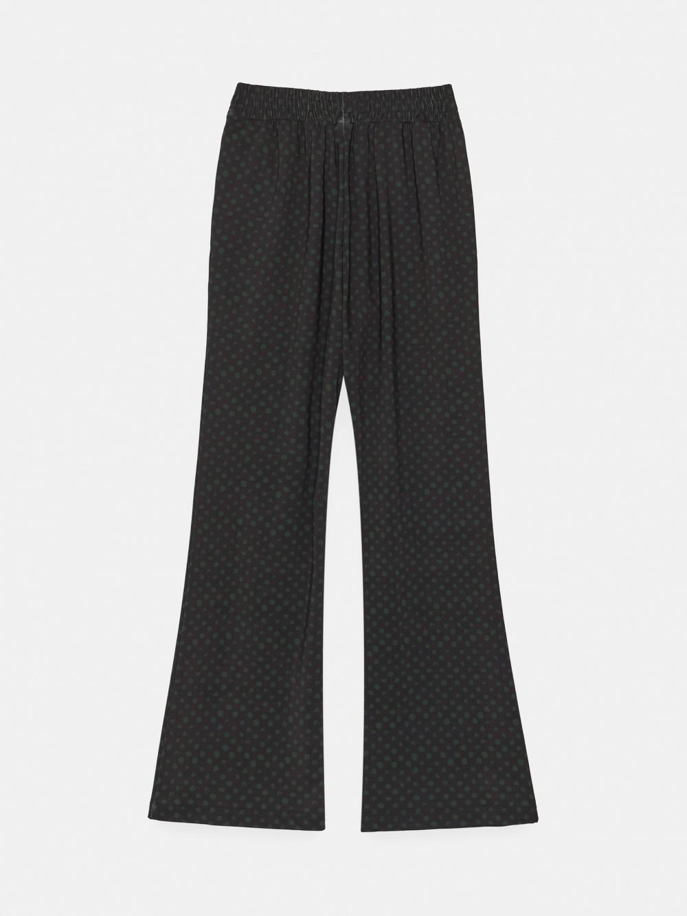 ドローイングドットバンディングブーツカットパンツ (ディープグリーン) | ENZO BLUES | HANA(ハナ) #13