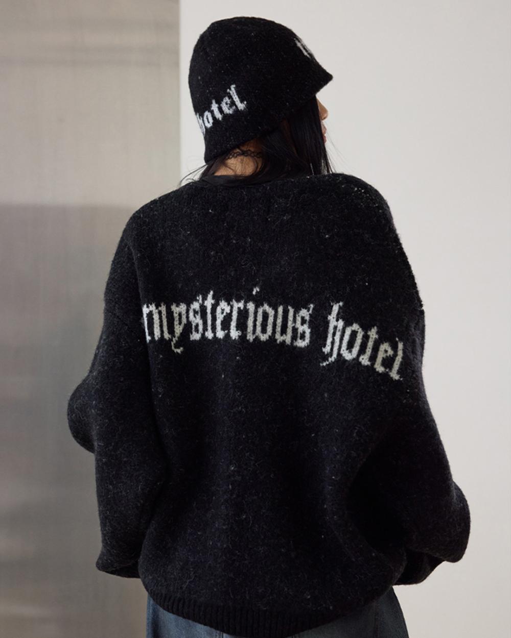 アルパカウール オーバー CD_ブラック | THE MYSTERIOUS HOTEL | HANA(ハナ) #7