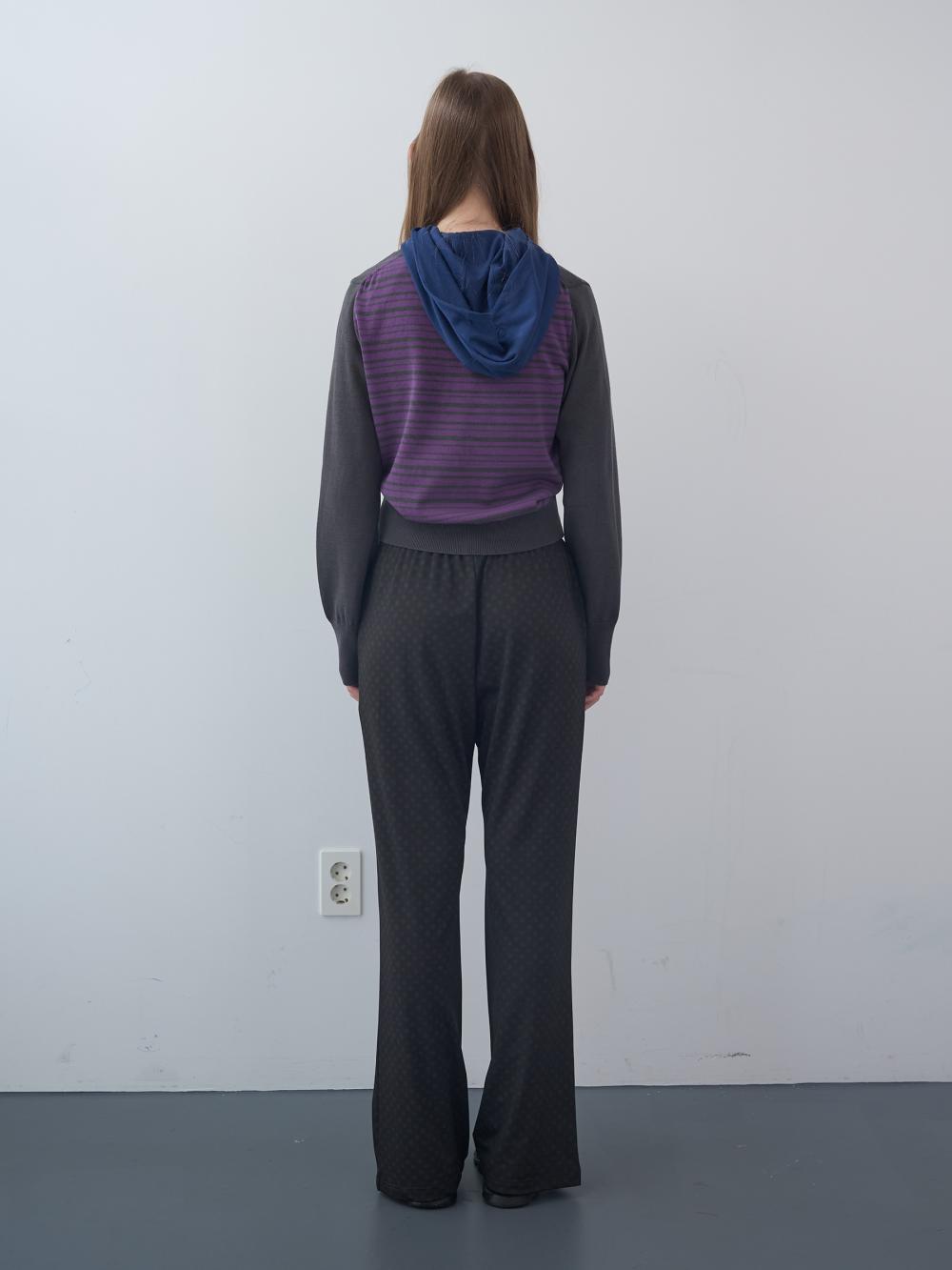 ドローイングドットバンディングブーツカットパンツ (ディープグリーン) | ENZO BLUES | HANA(ハナ) #5