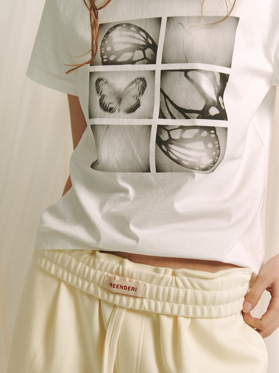 バタフライフィルムTシャツ - ホワイト | MEENDERI | HANA(ハナ) #8