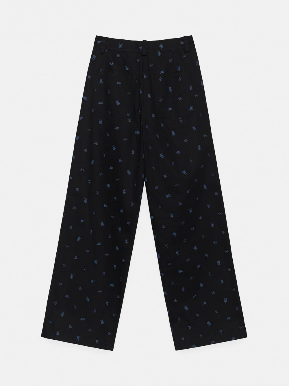 ハートティックコットンパンツ (ブラック) | ENZO BLUES | HANA(ハナ) #16