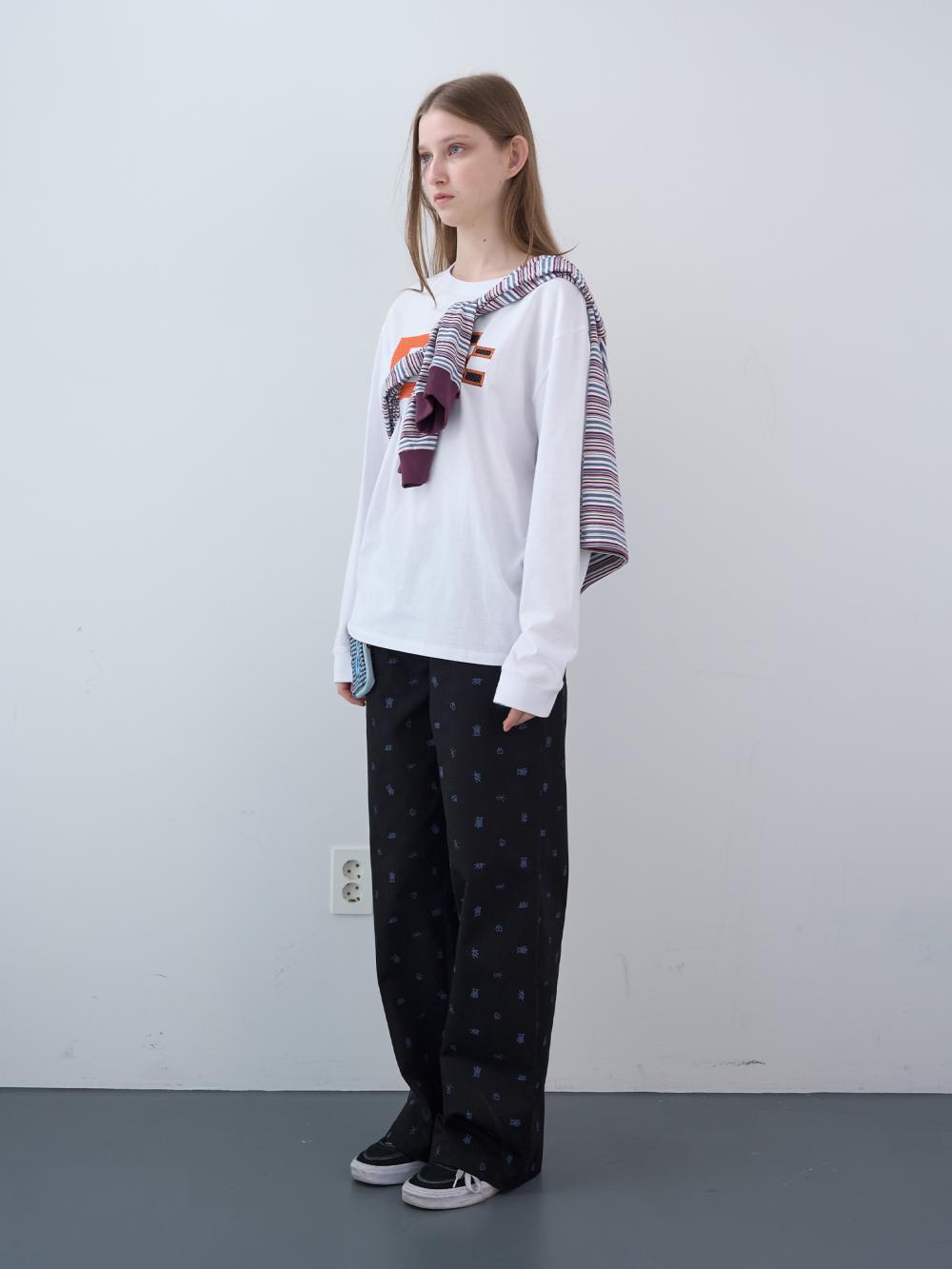 ハートティックコットンパンツ (ブラック) | ENZO BLUES | HANA(ハナ) #8