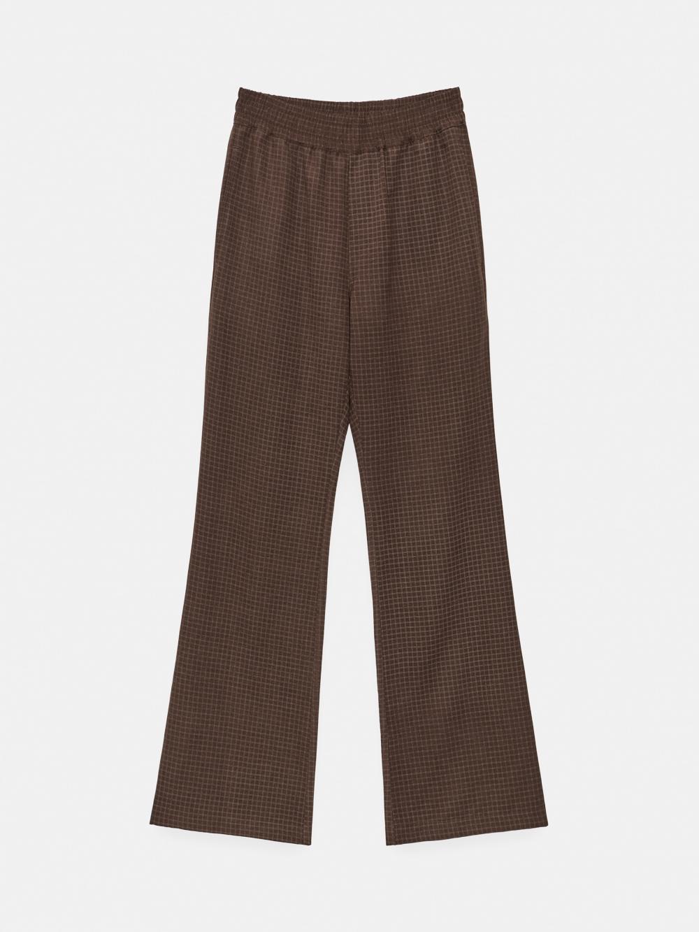 マットチェックバンディングブーツカットパンツ (ブラウン) | ENZO BLUES | HANA(ハナ) #10