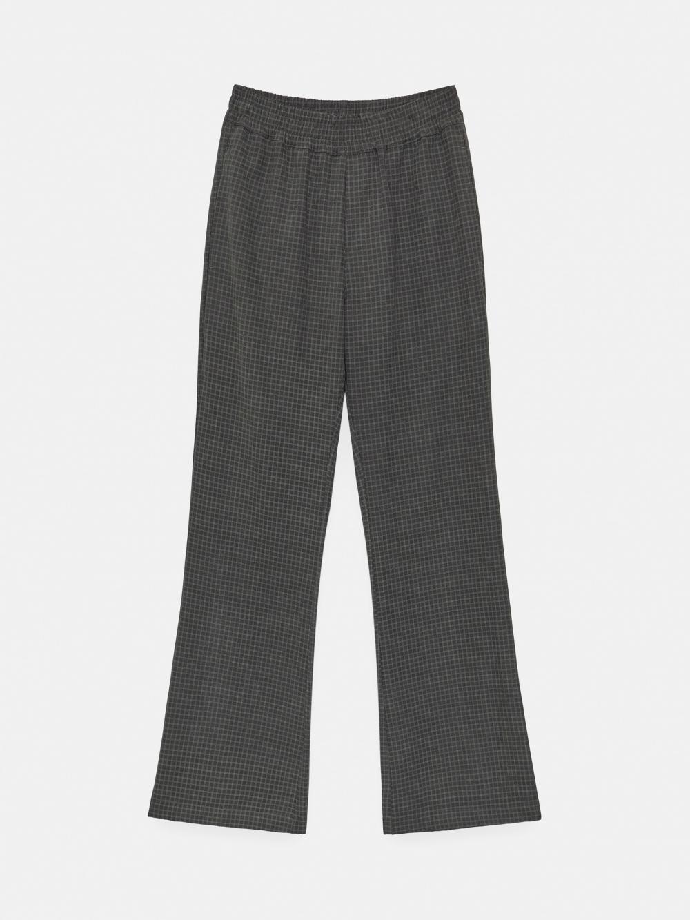 マットチェックバンディングブーツカットパンツ (グレー) | ENZO BLUES | HANA(ハナ) #14