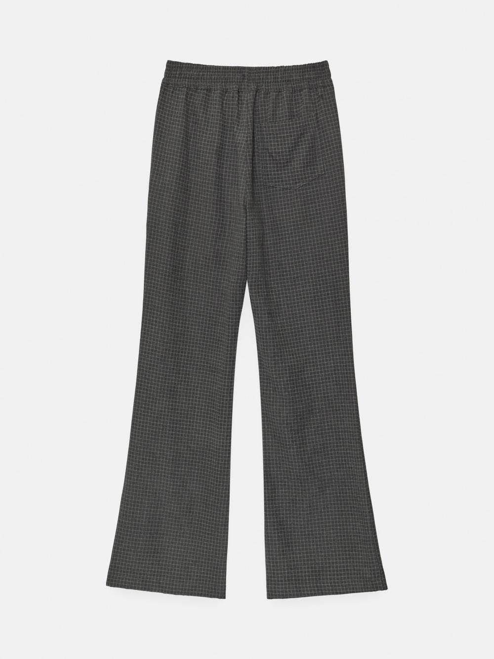 マットチェックバンディングブーツカットパンツ (グレー) | ENZO BLUES | HANA(ハナ) #15