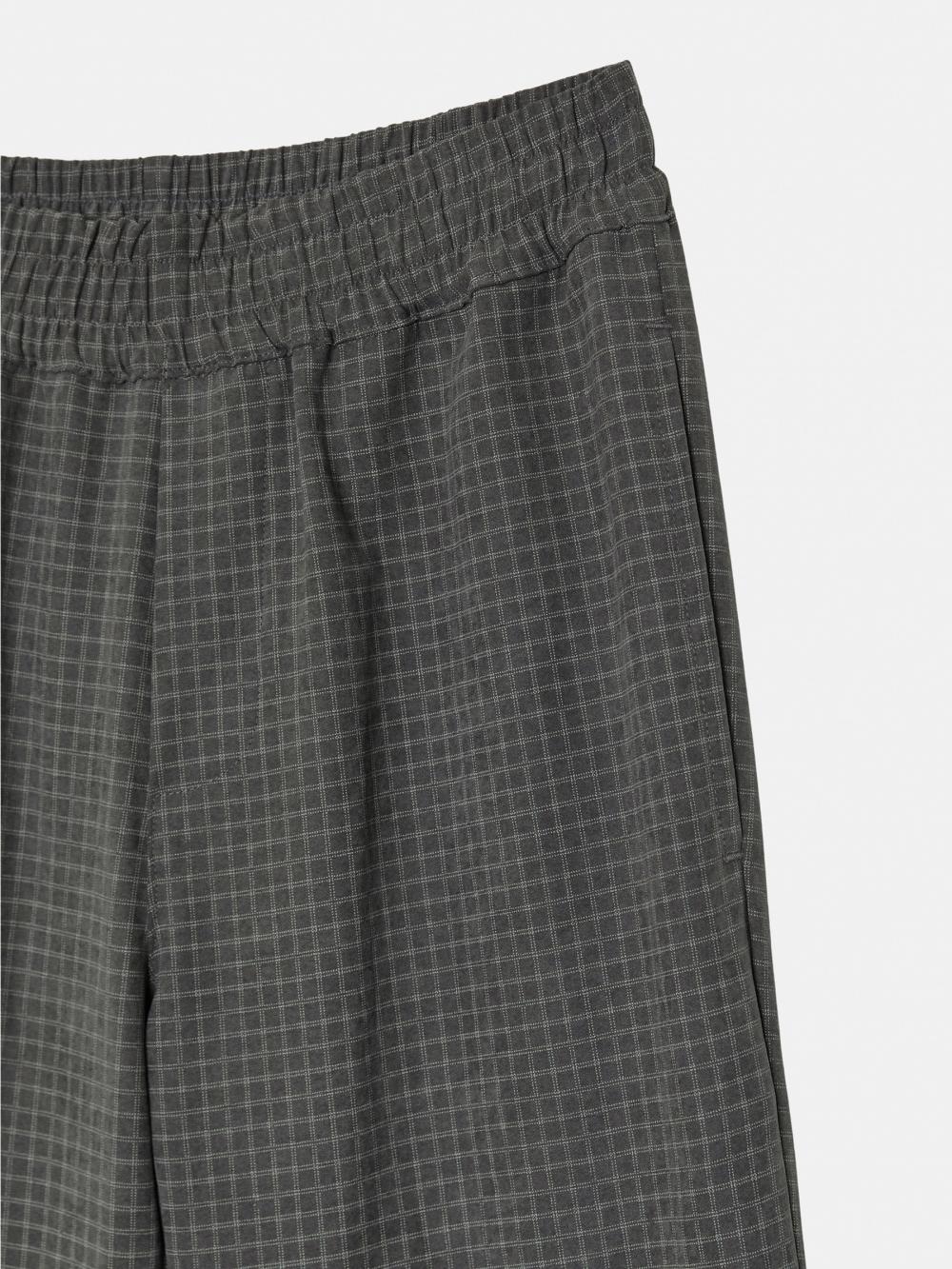 マットチェックバンディングブーツカットパンツ (グレー) | ENZO BLUES | HANA(ハナ) #16