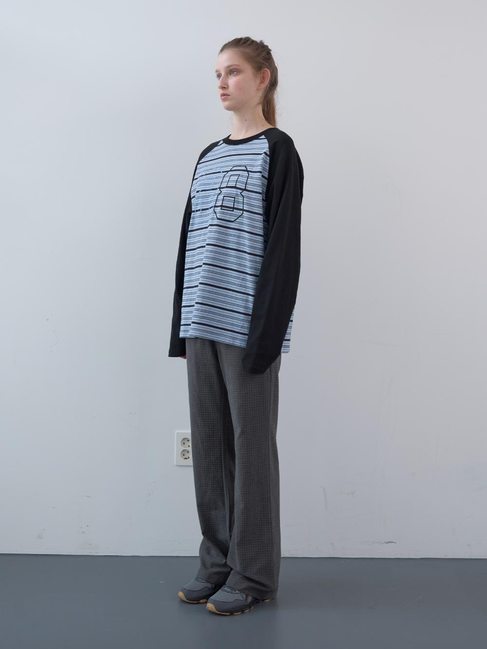 マットチェックバンディングブーツカットパンツ (グレー) | ENZO BLUES | HANA(ハナ) #7