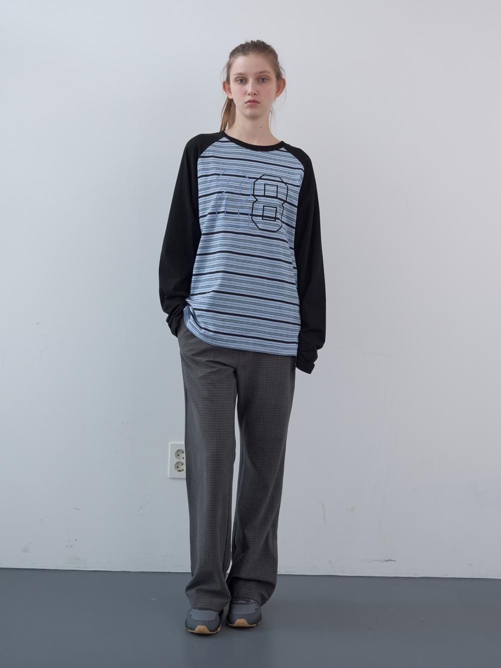 マットチェックバンディングブーツカットパンツ (グレー) | ENZO BLUES | HANA(ハナ) #9