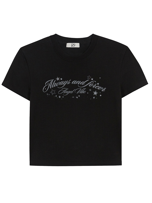 スターレタリングフィットTシャツ（ブラック） | ILLIGO | HANA(ハナ) #5