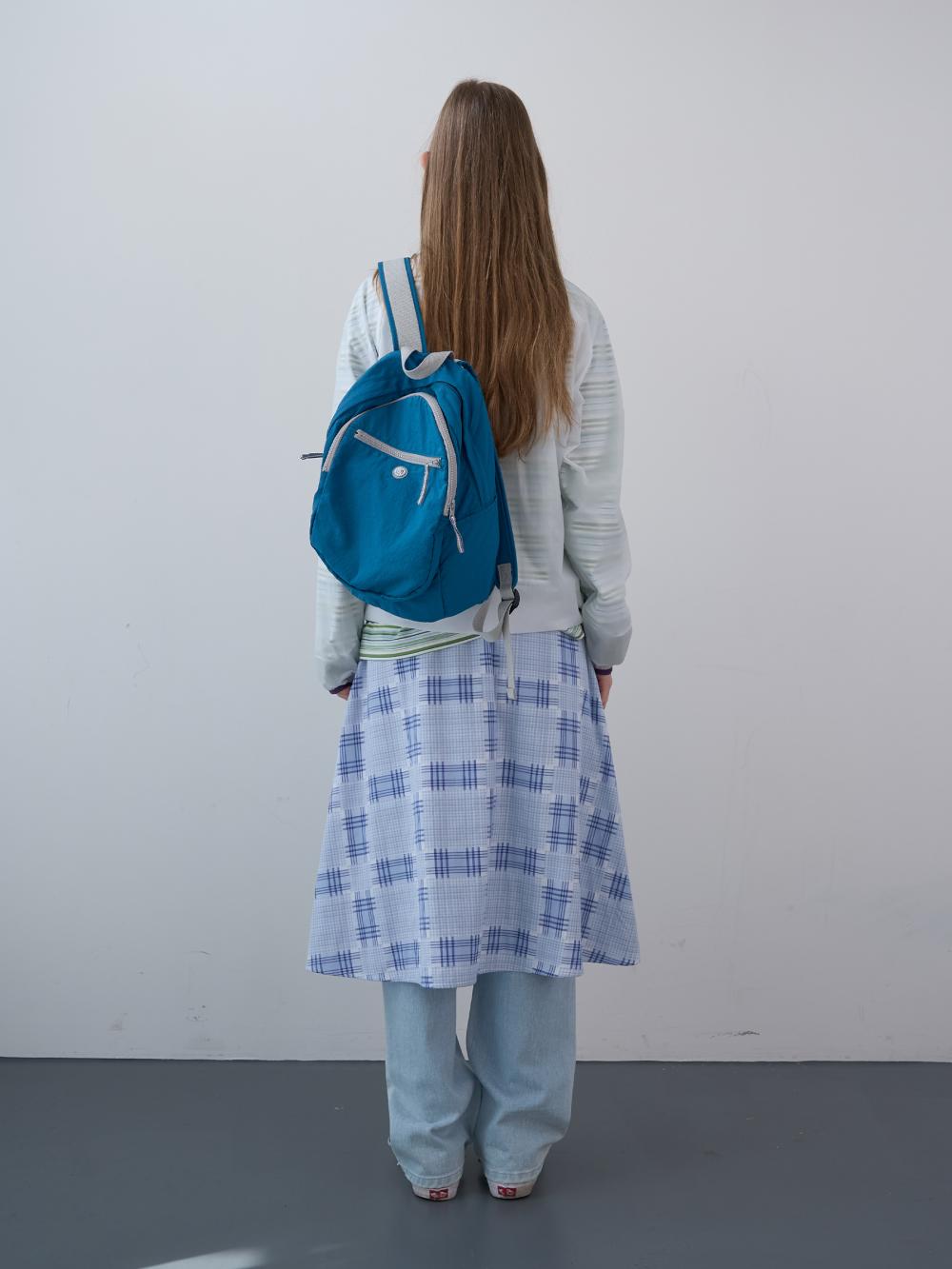 ミックスチェックバンディングスカート（スカイ） | ENZO BLUES | HANA(ハナ) #4