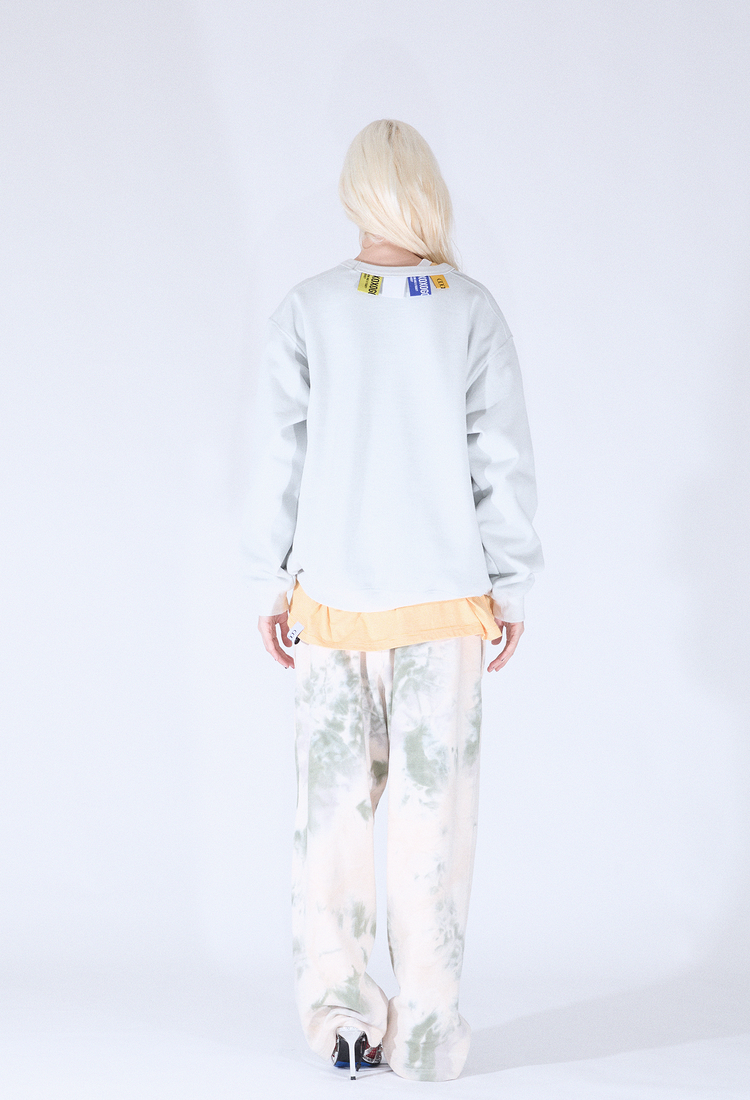 NEWシンボルブリーチスウェットパンツ_ミックスアイボリー | XOXOGOODBOY | HANA(ハナ) #4