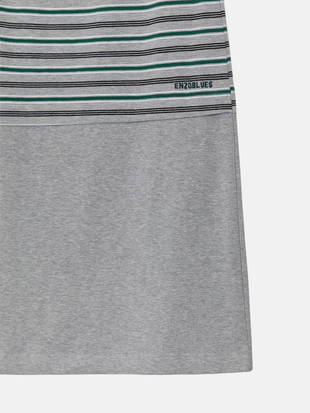 ミックスストライプロングスカート（グレー） | ENZO BLUES | HANA(ハナ) #20