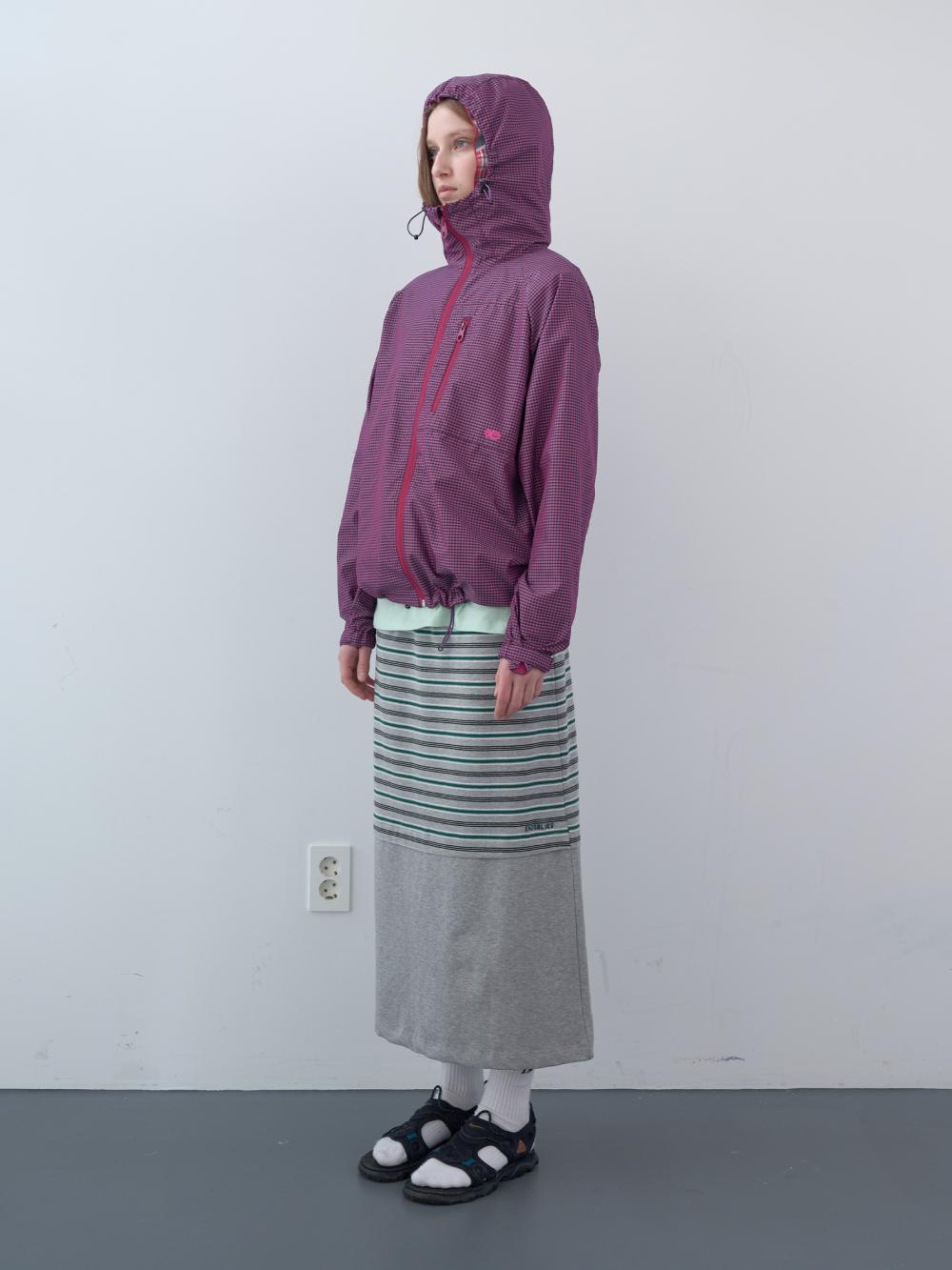 ミックスストライプロングスカート（グレー） | ENZO BLUES | HANA(ハナ) #3