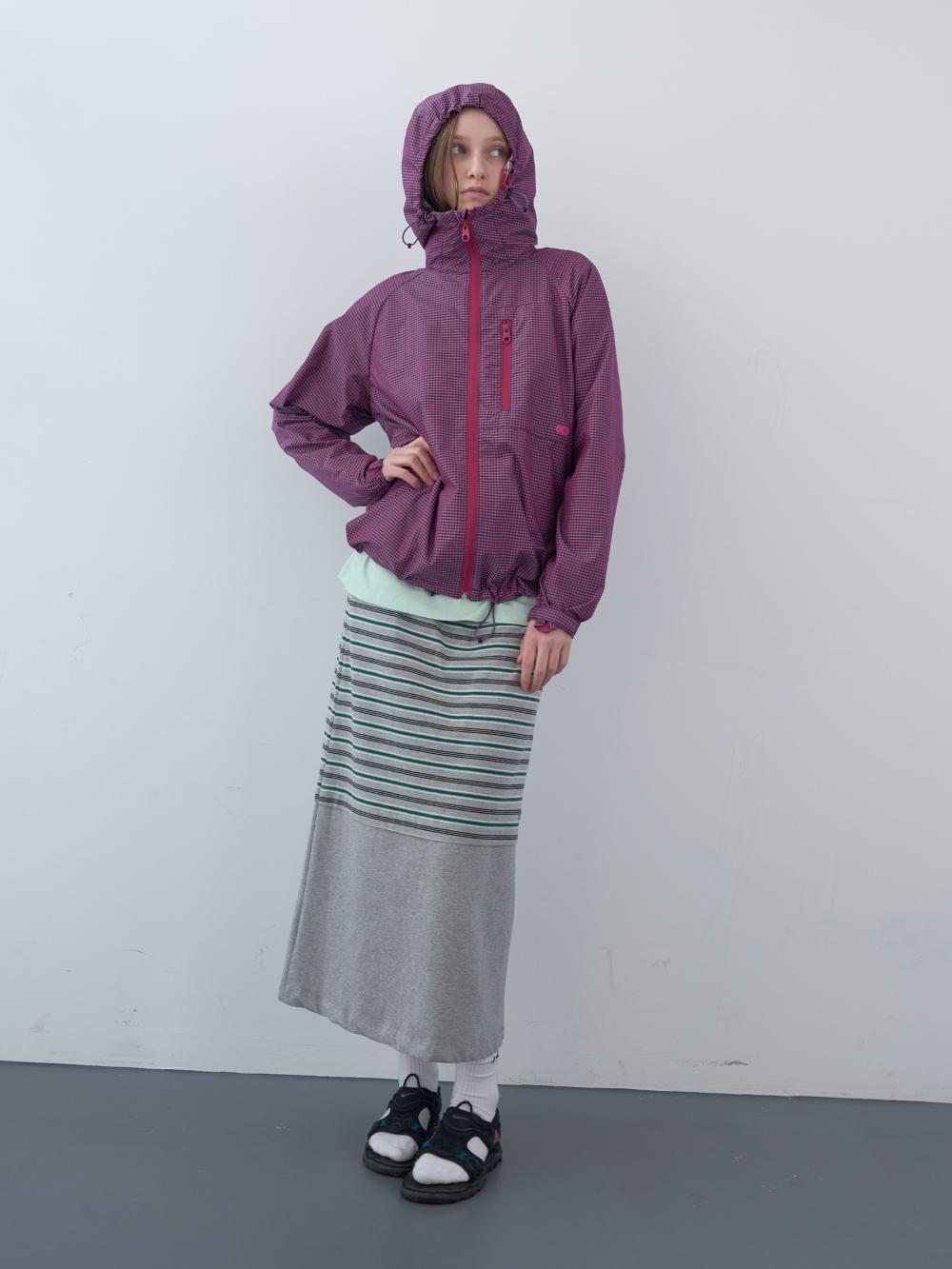 ミックスストライプロングスカート（グレー） | ENZO BLUES | HANA(ハナ) #6