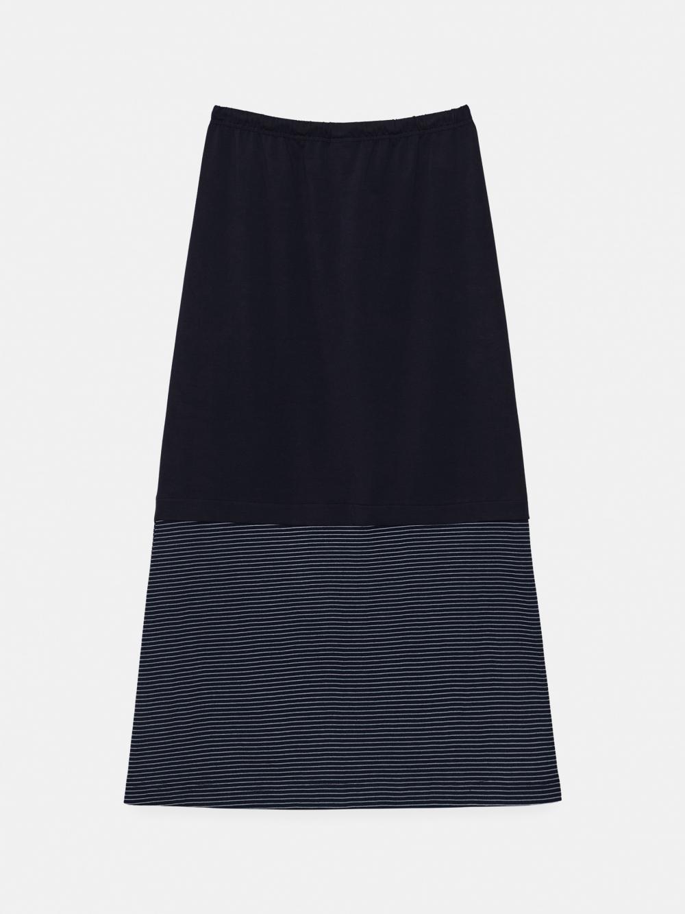 ミックスストライプロングスカート（ネイビー） | ENZO BLUES | HANA(ハナ) #14