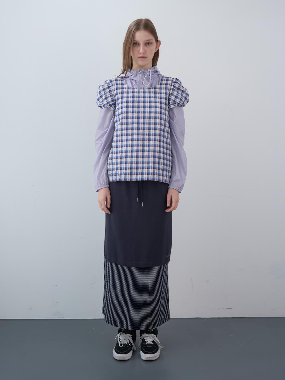 ミックスストライプロングスカート（ネイビー） | ENZO BLUES | HANA(ハナ) #6