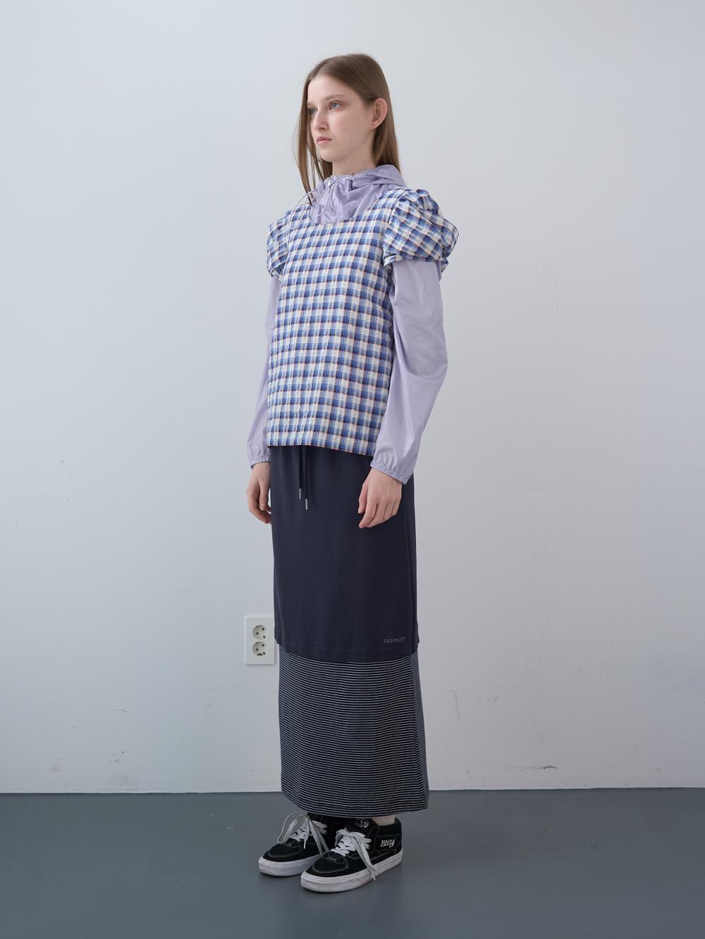 ミックスストライプロングスカート（ネイビー） | ENZO BLUES | HANA(ハナ) #7