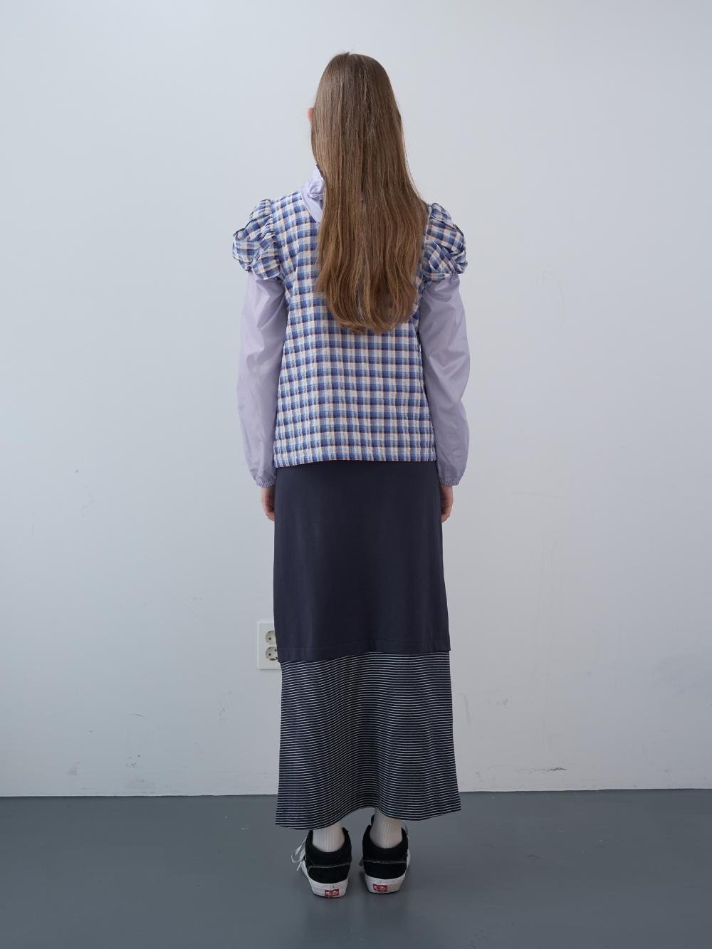ミックスストライプロングスカート（ネイビー） | ENZO BLUES | HANA(ハナ) #8