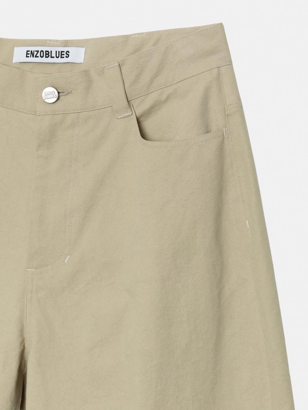 オックスフォードコットンパンツ (ベージュ) | ENZO BLUES | HANA(ハナ) #19
